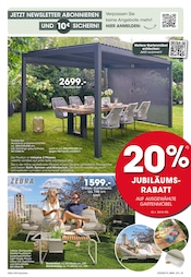 Aktueller Möbel Martin Prospekt mit Gartenpavillon, "MÖBEL MARTIN JUBILÄUMS-AKTION", Seite 23