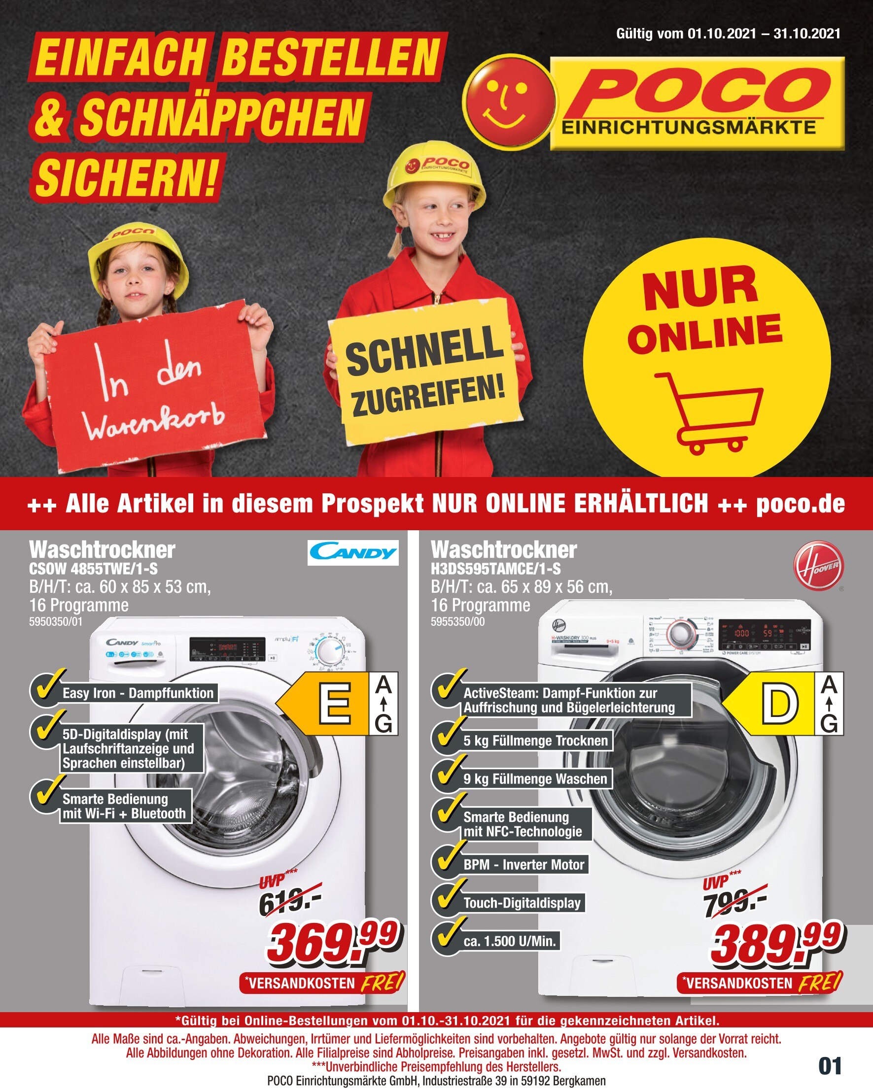 POCO Prospekt für Weißenhorn mit 16 Seiten POCO Prospekt für Weißenhorn: "EINFACH BESTELLEN & SCHNÄPPCHEN SICHERN!", 16 Seiten, 25.09.2021 - 31.10.2021