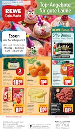 Aktueller REWE Prospekt mit Hackfleisch, "Dein Markt", Seite 1