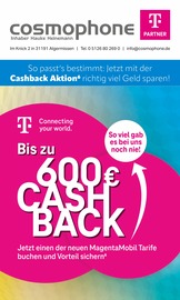 Aktueller cosmophone Weitere Geschäfte Prospekt in Lengede und Umgebung, "Bis zu 600€ CASH BACK" mit 8 Seiten, 01.11.2024 - 30.11.2024