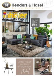 Möbel Inhofer Prospekt für Seligweiler mit 8 Seiten Möbel Inhofer Prospekt für Seligweiler: "Henders & Hazel", 8 Seiten, 02.05.2022 - 26.06.2022