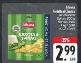 Tortelloni Classica Ricotta & Spinaci im Angebot bei E center in Pirna Tortelloni Classica Ricotta & Spinaci Angebote von hilcona bei E center Pirna für 2,99 €