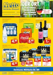 Cola im Netto Marken-Discount Prospekt in Wetter Aktueller Netto Marken-Discount Prospekt mit Cola, "DER ORT, AN DEM DU IMMER AUSGEZEICHNETE PREISE FINDEST.", Seite 1