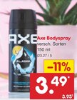 Bodyspray im Angebot bei Netto Marken-Discount in Wismar Bodyspray Angebote von Axe bei Netto Marken-Discount Wismar für 3,49 €