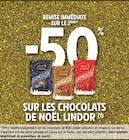 Promo -50% de remise immédiate sur le 2ème sur les chocolats de Noël Lindor à  dans le catalogue Intermarché Express à Quetigny