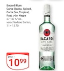 Carta Blanca Angebote von Bacardi bei GLOBUS Kempen für 10,99 €