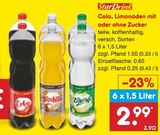 Netto Marken-Discount Bottrop - Cola, Limonaden mit oder ohne Zucker Angebot im Prospekt Cola, Limonaden mit oder ohne Zucker bei Netto Marken-Discount im Bottrop Prospekt für 0,65 €