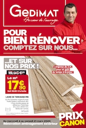 Prospectus Gedimat à Tergnier, "POUR BIEN RÉNOVER, COMPTEZ SUR NOUS…", 16 pages, 04/03/2026 - 21/03/2026