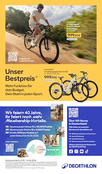 Fahrrad im Decathlon Prospekt "Dein Sommer startet hier" mit 20 Seiten (Duisburg)