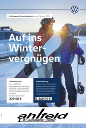 Aktueller Volkswagen Werkstatt & Auto Prospekt in Schenefeld und Umgebung, "Auf ins Wintervergnügen" mit 1 Seite, 01.01.2025 - 28.02.2025