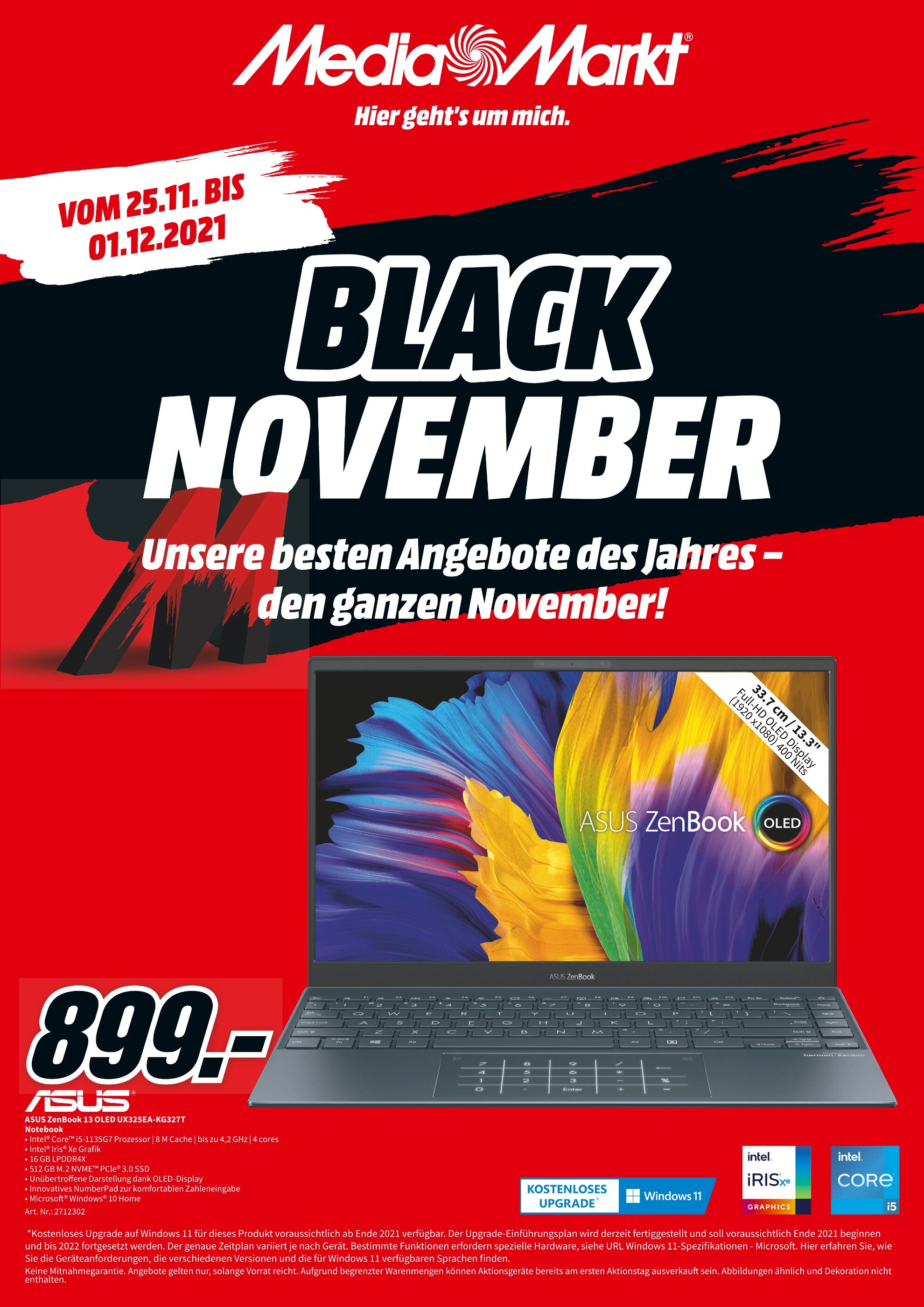 Media-Markt Prospekt für Mainz mit 4 Seiten Media-Markt Prospekt für Mainz: "Aktuelle Angebote", 4 Seiten, 25.11.2021 - 01.12.2021