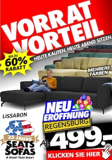 Seats and Sofas Prospekt VORRAT VORTEIL mit  Seite in Wiesenfelden und Umgebung