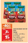 Sauce Bolognaise 100% Pur Boeuf - Panzani dans le catalogue Netto