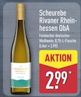 Scheurebe Rivaner Rheinhessen QbA für 2,99 € bei ALDI Nord im Angebot Scheurebe Rivaner Rheinhessen QbA im aktuellen ALDI Nord Prospekt