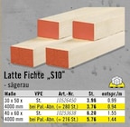 Latte Fichte „S10“ für 3,76 € bei Hornbach im Angebot Latte Fichte „S10“ im aktuellen Hornbach Prospekt