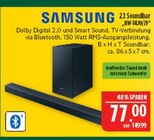 2.1 Soundbar HW-T420/ZF im Angebot bei Marktkauf in Hof 2.1 Soundbar HW-T420/ZF Angebote von Samsung bei Marktkauf Hof für 77,00 €