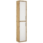 MEHRZWECKSCHRANK 44/218/36 cm in Eichefarben, Weiß Hochglanz von Xora im aktuellen XXXLutz Möbelhäuser Prospekt für 59,90 €