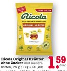 Original Kräuter ohne Zucker im Angebot bei E center in Karlsruhe Original Kräuter ohne Zucker Angebote von Ricola bei E center Karlsruhe für 1,59 €