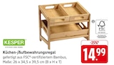 Küchen-/Aufbewahrungsregal im Angebot bei E center in Aalen Küchen-/Aufbewahrungsregal Angebote von Kesper bei E center Aalen für 14,99 €