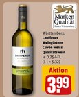 Cuvee weiss im Angebot bei REWE in Kernen Cuvee weiss Angebote von Lauffener Weingärtner bei REWE Kernen für 3,99 €