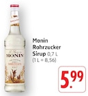 Rohrzucker Sirup Angebote von Monin bei EDEKA Böblingen für 5,99 €