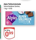 Tafelschokolade Alpen Vollmilch im Angebot bei GLOBUS in Bochum Tafelschokolade Alpen Vollmilch Angebote von Alpia bei GLOBUS Bochum für 0,99 €