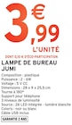 Lampe de bureau - Jumi - Intermarché à Issy-les-Moulineaux Lampe de bureau - Jumi en promo chez Intermarché Issy-les-Moulineaux à 3,99 €