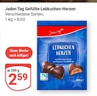 Gefüllte Lebkuchen-Herzen im Angebot bei GLOBUS in Jena Gefüllte Lebkuchen-Herzen Angebote von Jeden Tag bei GLOBUS Jena für 2,59 €