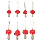 Aktuelles Baumschmuck 8-tlg. Pilz rot/natur Angebot bei IKEA in Cuxhaven ab 7,99 €