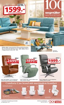 Relaxsessel im Segmüller Prospekt "100 Jahre Jubiläumsfinale bei Segmüller" mit 28 Seiten (Mannheim)