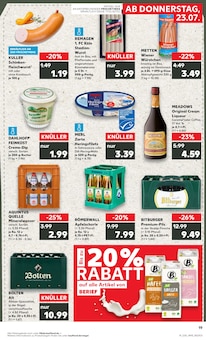 Bier im Kaufland Prospekt "Hier bin ich richtig" mit 56 Seiten (Grevenbroich)