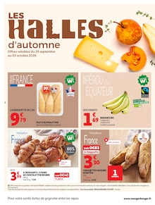 Catalogue Auchan Supermarché de la semaine 40, "LES HALLES d'automne", page 2, 29/09/2026 - 10/10/2026 Prospectus Auchan Supermarché en cours, "LES HALLES d'automne", page 2 sur 24