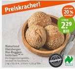 Naturland Herzberger Bio-Roggenbrötchen Angebote von Herzberger bei tegut Erfurt für 2,29 €