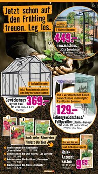 Pavillon im Hornbach Prospekt "Wünsche sind gut. PROJEKTE sind besser." mit 33 Seiten (Oberhausen)