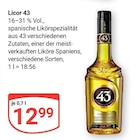 Aktuelle Likör Angebote bei GLOBUS in Duisburg Aktuelles Licor 43 Angebot bei GLOBUS in Duisburg ab 12,99 €