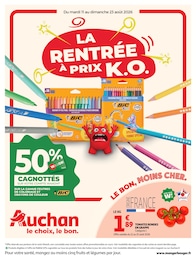 Prospectus Auchan Hypermarché, "LA RENTRÉE À PRIX K.O." à Chatou et alentours, 34 pages, 11/08/2026 - 23/08/2026 Catalogue Auchan Hypermarché "LA RENTRÉE À PRIX K.O." à Chatou et alentours, 34 pages, 11/08/2026 - 23/08/2026