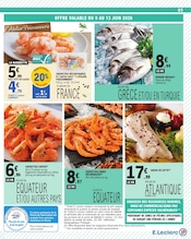 Promos Dorade dans le catalogue "Vague de fraîcheur sur votre budget" de E.Leclerc Dorade en promo dans le catalogue E.Leclerc à la page 45