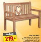 Bank mit Herz im Angebot bei wohnstore Westermann in Lippstadt Bank mit Herz Angebote bei wohnstore Westermann Lippstadt für 219,00 €