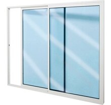 Bricoman Fréjus - FENETRE COULISSANTE ALUMINIUM H 115X L 100 AVEC RUPTURE DE PONT THERMIQUE BLANC Promo FENETRE COULISSANTE ALUMINIUM H 115X L 100 AVEC RUPTURE DE PONT THERMIQUE BLANC dans le catalogue Bricoman "Printemps 2020" à Fréjus