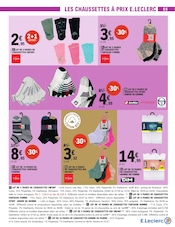 Chaussettes Angebote im Prospekt "Ça réconforte, le pouvoir d'achat !" von E.Leclerc auf Seite 55