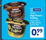 High-Protein-Pudding Schoko von Milsani im aktuellen ALDI SÜD Prospekt für 0,99 €