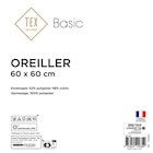 Oreiller "Basic" en promo chez Carrefour Levallois-Perret à 5,99 €