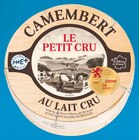 Intermarché Leimbach - Promo CAMEMBERT LE PETIT CRU Promo CAMEMBERT LE PETIT CRU à 1,38 € dans le catalogue Intermarché à Leimbach