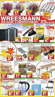 Aktueller Wreesmann Prospekt "DEIN SAISON- & SONDERPOSTENMARKT!" Seite 1 von 12 Seiten für Bad Liebenwerda