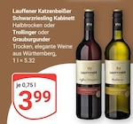 Katzenbeißer Schwarzriesling Kabinett Halbtrocken bei GLOBUS im Prospekt "" für 3,99 €