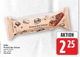 Protein Bar Deluxe von KoRo für 2,25 € bei E center im Angebot Protein Bar Deluxe von KoRo im aktuellen E center Prospekt