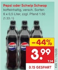 Pepsi oder Schwip Schwap Angebote bei Netto Marken-Discount Seevetal für 3,99 €