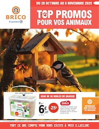 Prospectus Supermarchés E.Leclerc en cours, TOP PROMOS POUR VOS ANIMAUX, 4 pages, 28/10/2025 - 08/11/2025 Catalogue Supermarchés E.Leclerc en cours à Ussel et alentours, TOP PROMOS POUR VOS ANIMAUX, 4 pages, 28/10/2025 - 08/11/2025