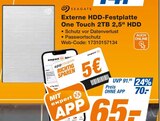 Externe HDD-Festplatte One Touch 2TB 2,5" HDD bei expert im Aichach Prospekt für 65,00 €