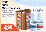 Mineralwasser von Krumbach im aktuellen Getränke City Prospekt für 4,99 €